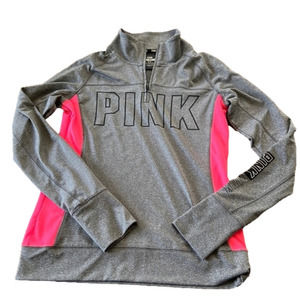 PINK small quarter zip pullover